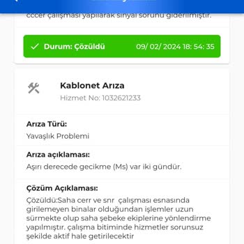 Kablo Net Ping (MS) Sorunu