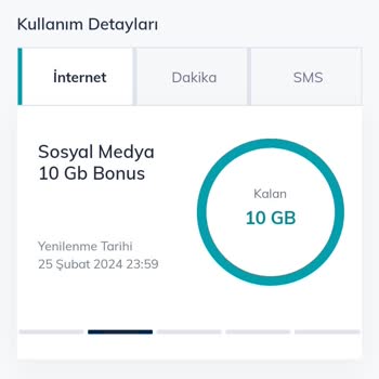 Türk Telekom 10 GB Sosyal Medya Paketi