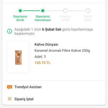 Trendyol Ürünün Kargoya Verilmemiş