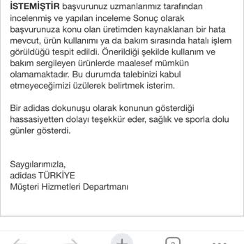 Adidas Ayakkabı Garanti Sorunu