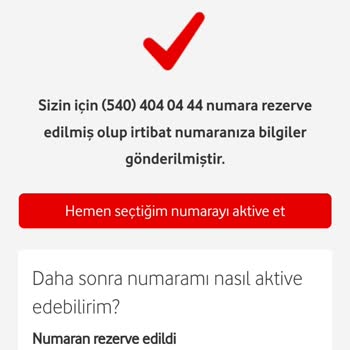 Vodafone Online Hat Başvuru Sorunu