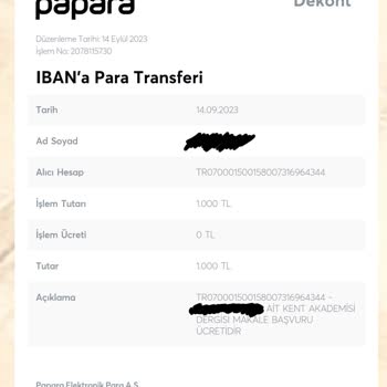 Kent Akademisi Dergisi'nin Makale Yayın Ücret İadesini Yapmaması!