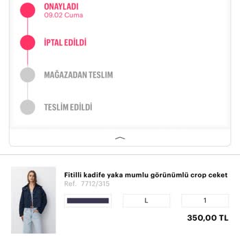 Pull And Bear Bana Sormadan Sipariş İptali Yaptı