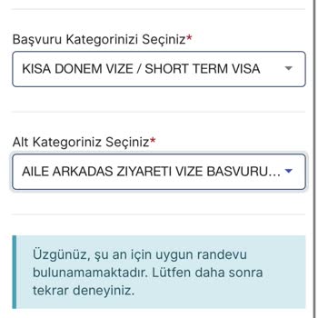 VFS Global Hollanda Randevusu Alınamıyor