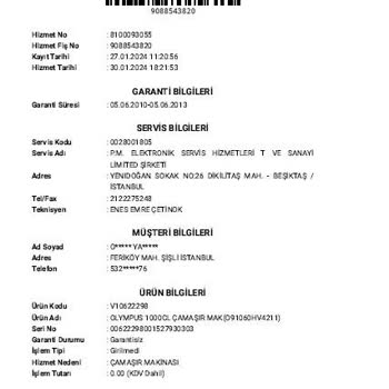 Vestel Yetkili Servis, Başarısız Çamaşır Makinesi Onarımı