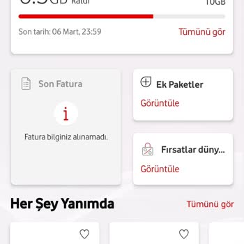 Vodafone Fatura Bilginiz Alınmadı Hatası Ödeme Yapamıyorum