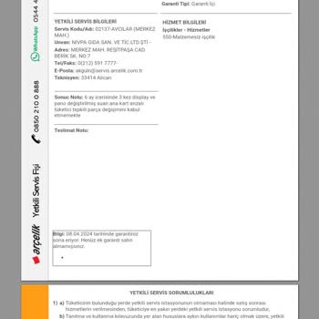 Arçelik Müşteri Hizmetlerinin Vurdumduymazlığı