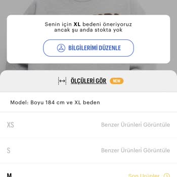 Pull & Bear Ürün Tükendi Diyor