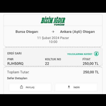 Bizim Iğdır Turizm Tekli Koltuktan Aldığım Bileti İkili Koltukla Değiştirmişler