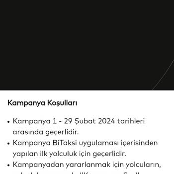 BiTaksi Bir Taksi Kampanya Yalanı