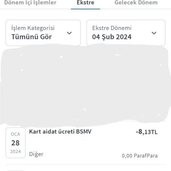 Paraf Halkbank Yıllık Kart Aidatı