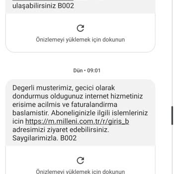 Millenicom İptal Edilen Aboneliğin Kendiliğinden Yeniden Aktifleştirilmesi Üzerine Şikayet