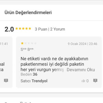 Trendyol Kullanılmış Ürün Gönderiyor Ve İade Almıyor...