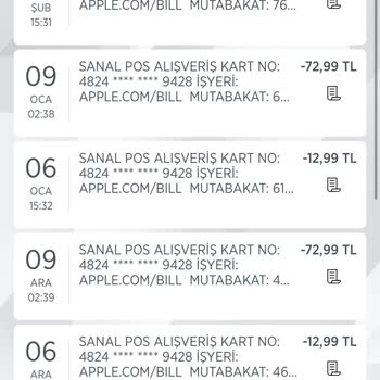 Apple.com/bill Hesabımdan Bilgim Ve Rızam Dışında Para Çekiyor