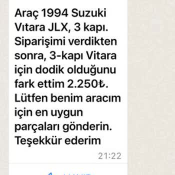 Offroad.ist Offroad İstanbul Gönderilmeyen Sipariş Ve Cevapsız Kalan Taleplerim