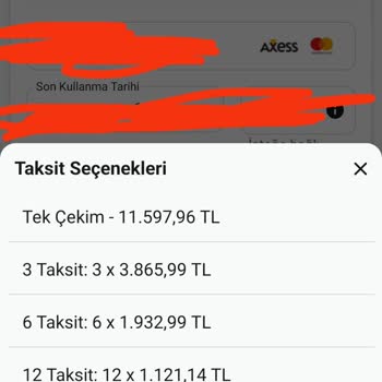 Enuygun Taksit Yapmıyor