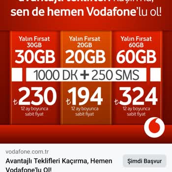 Vodafone Tarifesinde Aldatmaca Var
