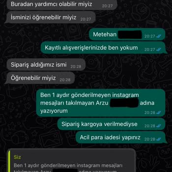 Frezyabukett (Instagram) Frezyabukett Kargoya Verdiğim Dediği Ürünlerin İadesini Hakkında