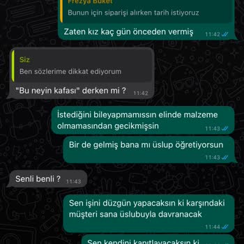 Frezyabukett (Instagram) Frezyabukett Kargoya Verdiğim Dediği Ürünlerin İadesini Hakkında