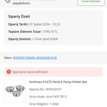 Çiçek Sepeti Ürün Temin Edememe