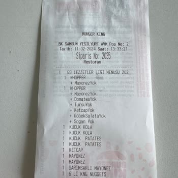 Burger King Taze Köfte Talebim İhmal Edildi!