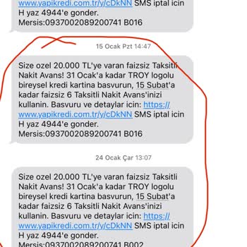 Yapı Kredi Müşteri Çekmek İçin Yalan Kampanya Düzenliyor