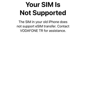 Vodafone Müşteri Hizmetlerine Bağlanamıyorum, E Sim Yeni Aktarılmıyor