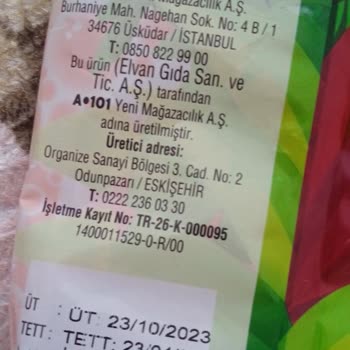 A101 Pıt Pıt Jelibon İçinden Çıkan Yabancı Madde