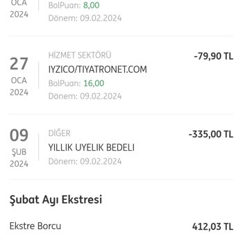 ING Kredi Kartı Yıllık Üyelik Bedeli