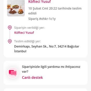 Yemek Sepeti Yanlış Gelen Sipariş