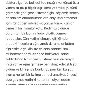 Zeytinburnu Veteriner Kliniği Kedimizi Öldürdüler İlgilenmediler