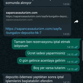 Sau Turizm Seyahat Acentası Tatil Rezervasyonunda Yaşanan Mağduriyet