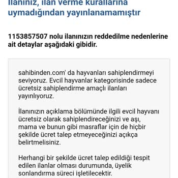Sahibinden.com İlanımı Askıya Alıyor