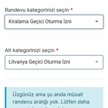 VFS Global Trp Geçici Oturum İzni Litvanya