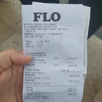 Antalya Kapalı Yol FLO Mağazası