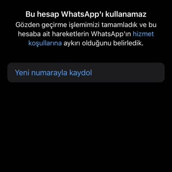 WhatsApp Hesabımı Durduk Yere Sildiler