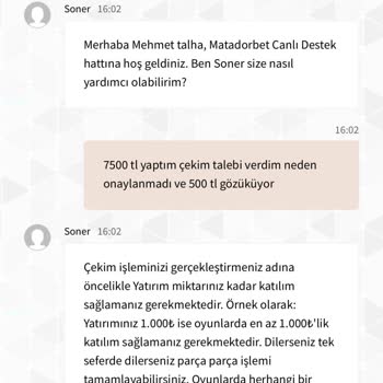 Matadorbet Hizmet Kalitesi Ve Müşteri Memnuniyeti Sorunları