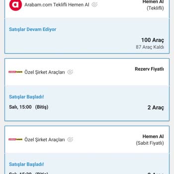 arabam.com Uygulama Sorunları Ve Yanlışları