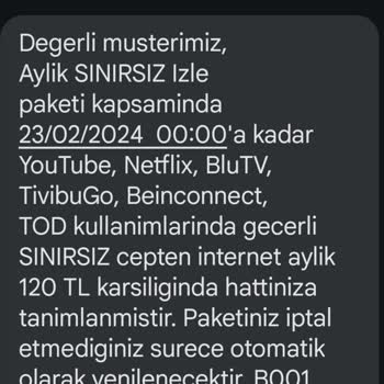 Türk Telekom Sınırsız Youtube.com Paketi Üzerinden Shorts İzleyememe