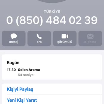 0850 484 02 39 Şüpheli İşlem Şikayeti