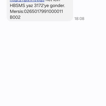 SMS Reddi Hepsiburada'dan
