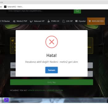 İtemci Selamın Aleyküm Arkadaşlar Benim Hesabımı Askıya Aldılar