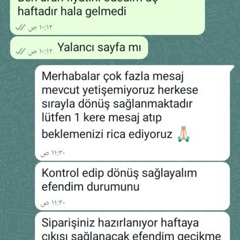 Yalancı Sayfa Huriş Butik İade İstedim Cevap Vermiyorlar