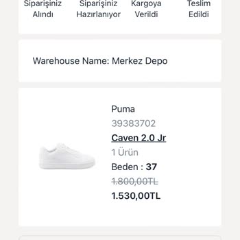 Koray Spor'dan Aldığım Ayakkabı Yanlış Gönderildi