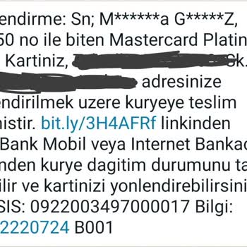 VakıfBank Kredi Kartı Teslimatı