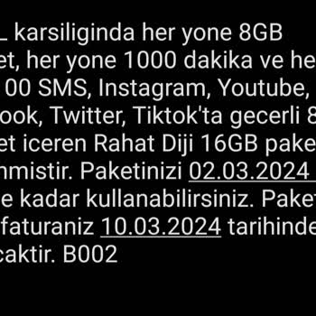 Turkcell 165 TL'lik Faturasız Paketin 236 TL Olarak İstenmesi
