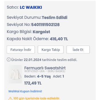 LCW Den Aldığım Ürünün Baskısı İlk Yıkamada Bazı Yerleri Soldu