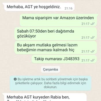 AGT Kurye (aynigunteslim.com) AGT Kuryenin Teslimat Yapamaması
