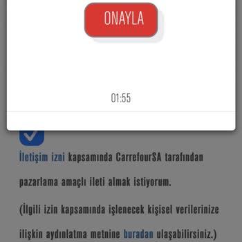 Carrefour SA Kart E Posta Kod Gelmiyor