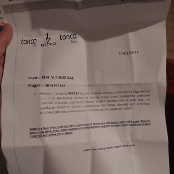 Tamer Tanca Şikayet Şanlıurfa Piazza